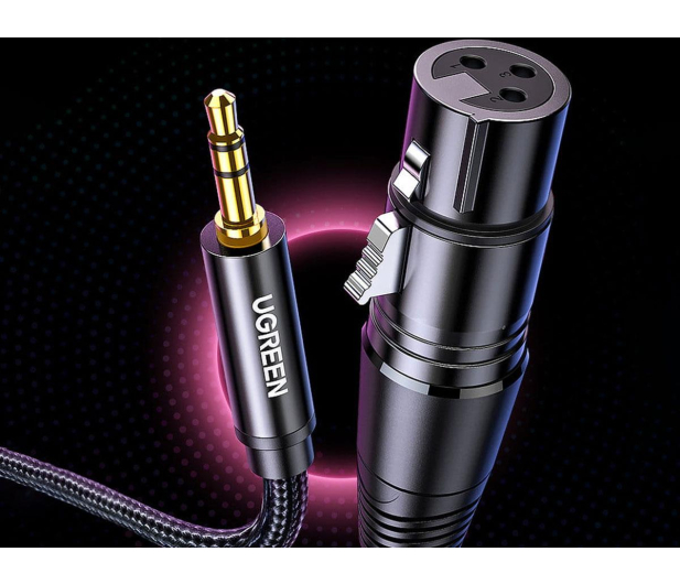 UGREEN Kabel XLR do jack AV182 3.5mm AUX 1m czarny - 1489187 - zdjęcie 3
